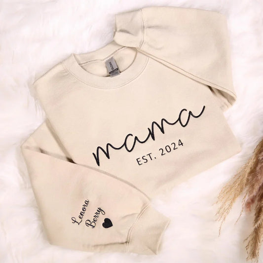 Cozy Personalized Mama Sweater