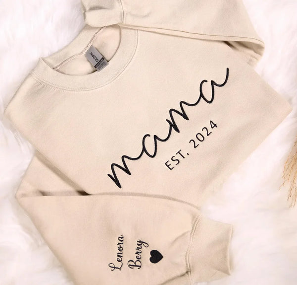 Cozy Personalized Mama Sweater