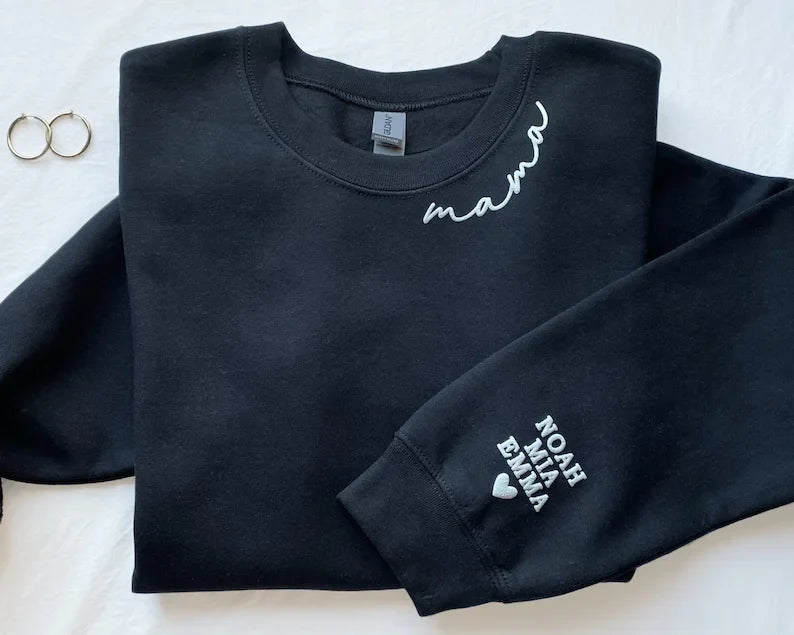 Cozy Mama Name Sweater